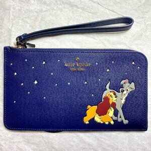 Disney X Kate Spade New York KH622 Lady and The Tramp Wristlet in Navy